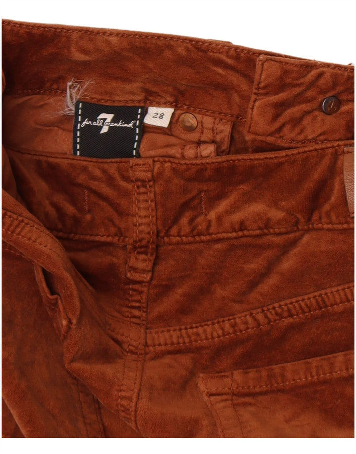 7 For All Mankind Damen Bootcut Freizeithose W28 L32 Braun