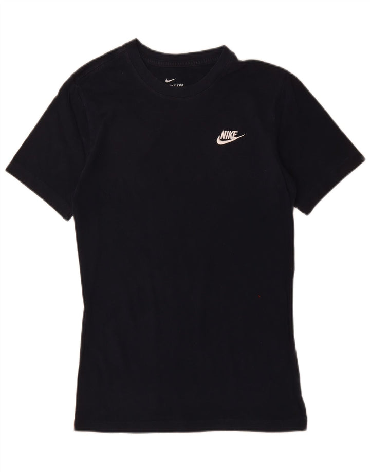 NIKE Herren T-Shirt Top XS Marineblau Baumwolle