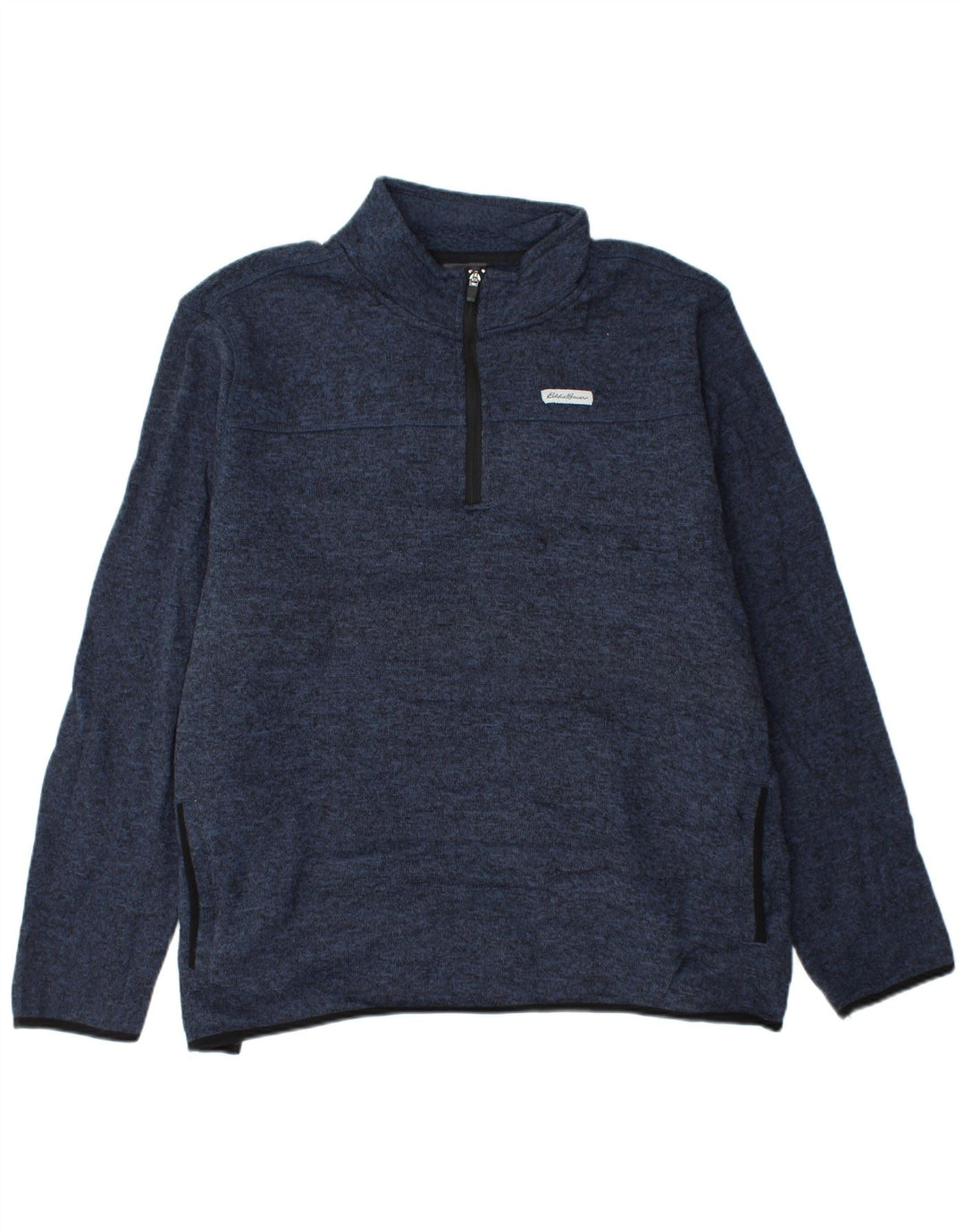 EDDIE BAUER Herren-Sweatshirt mit Reißverschluss, 2XL, Marineblau gefleckt