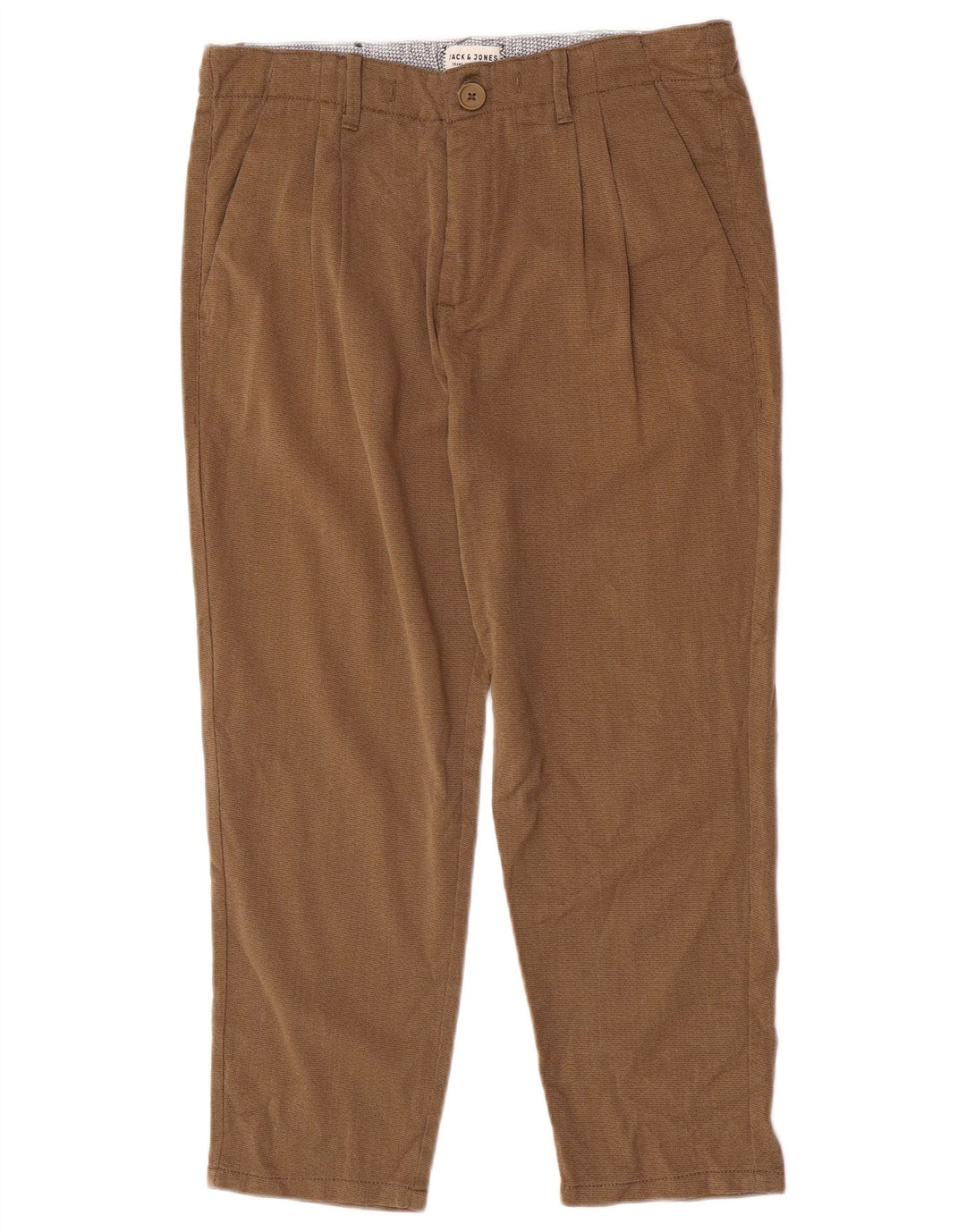 Jack & Jones Herren Pegged Chino Hose W30 L23 Braunes Polyester