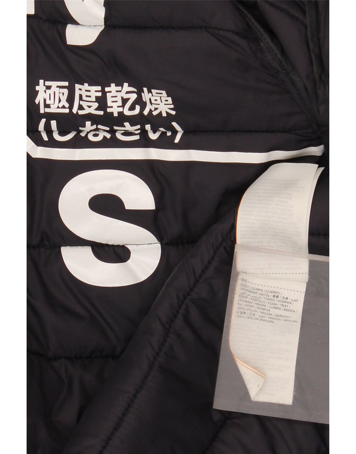 Superdry Herren Wattierte Jacke UK 36 Small Marineblaues Nylon