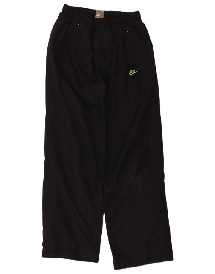 Nike Mädchen-Trainingshose mit Grafik, 12–13 Jahre, Größe L, aus schwarzem Polyester