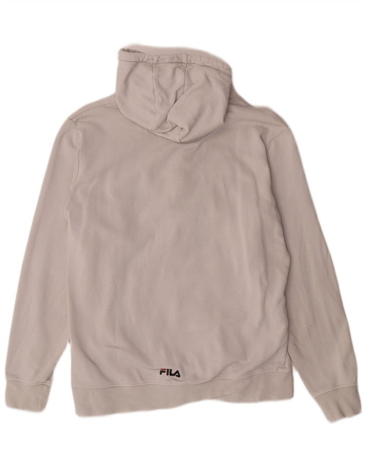 FILA Herren Grafik-Hoodie-Pullover XL aus weißer Baumwolle