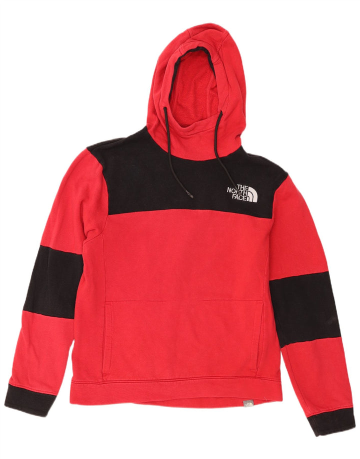 The North Face Herren-Kapuzenpullover, Mittelrot, Farbblock