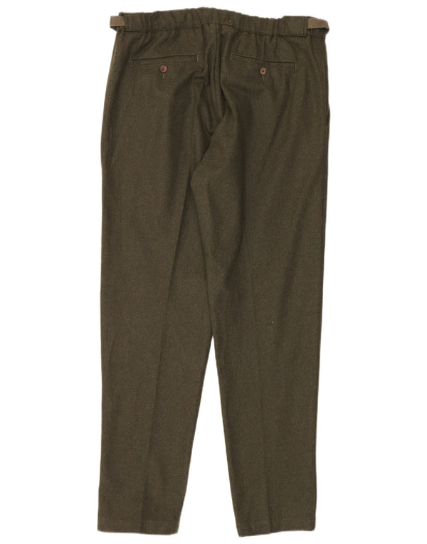 Myths Herren Slim Freizeithose IT 52 XL W36 L32 Grüne Wolle