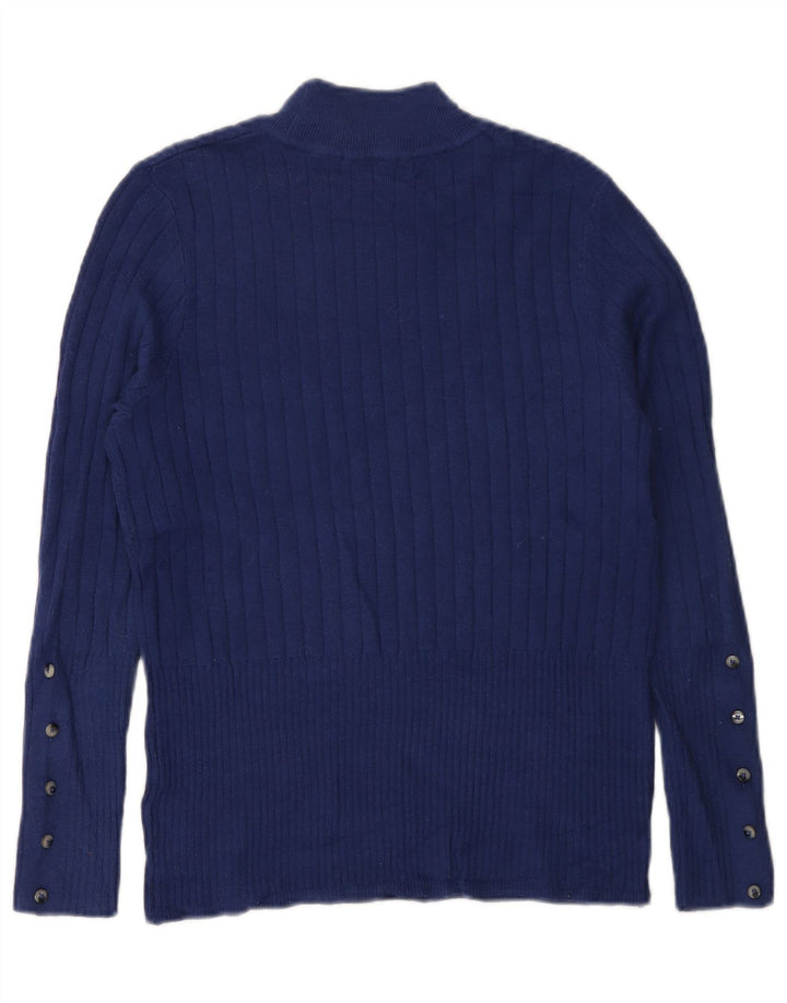 Marks & Spencer Rollkragenpullover für Damen, Gr. 14, Mittelblau