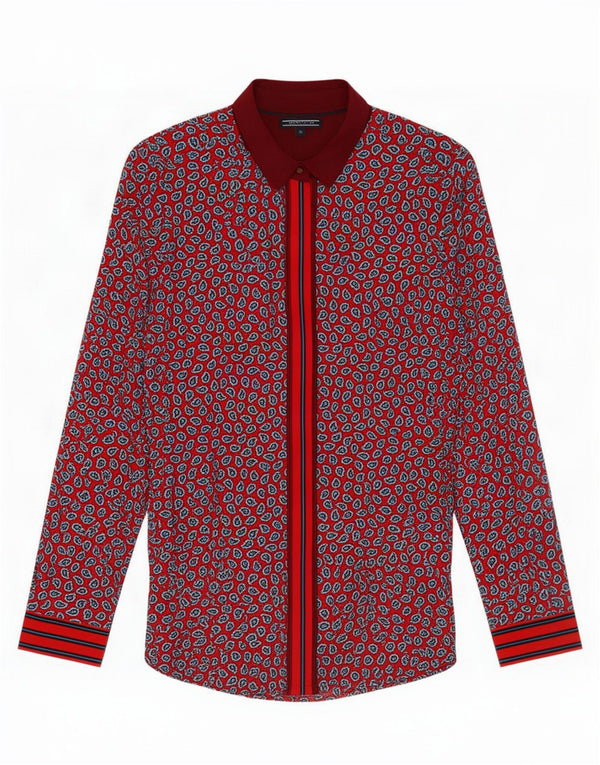 Tommy Hilfiger Damenhemd US 10 Large Red Paisley