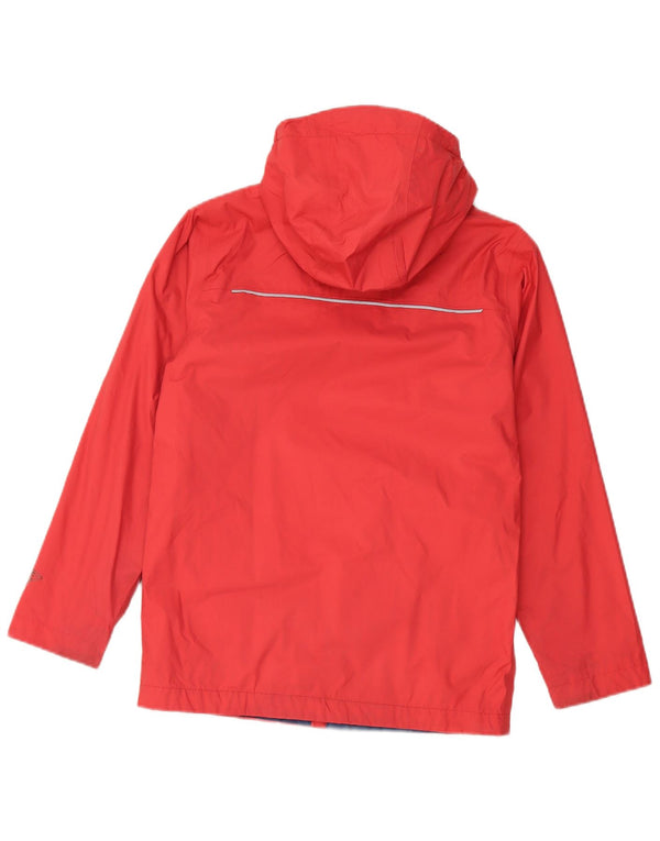 COLUMBIA Damen-Regenjacke mit Kapuze, UK 12, mittelrotes Nylon