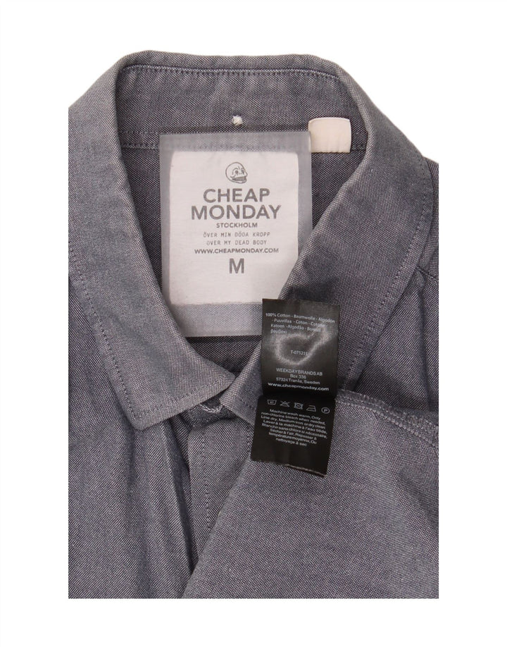 Cheap Monday Herrenhemd aus mittelgrauer Baumwolle