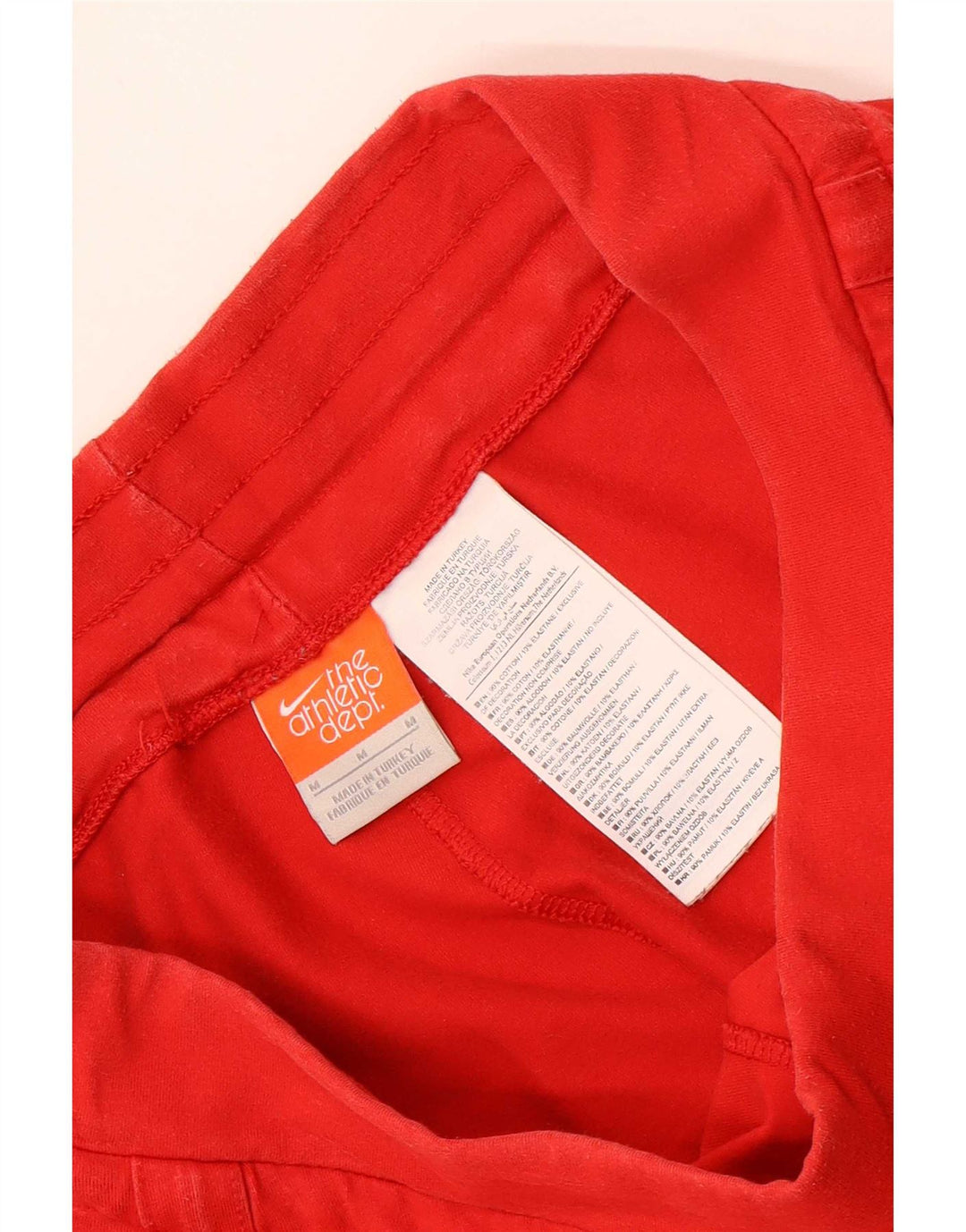 Nike Damen Bermuda Sport Shorts UK 12 Mittelrote Baumwolle