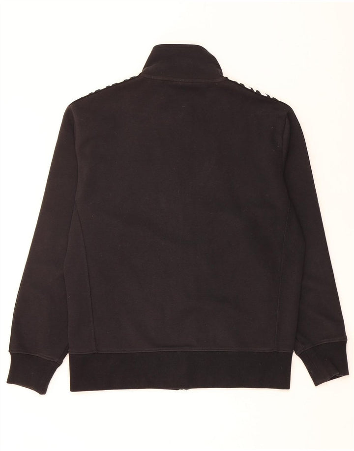 SUPERDRY Mens Graphic Tracksuit Top Jacket Medium Black Colourblock Cotton