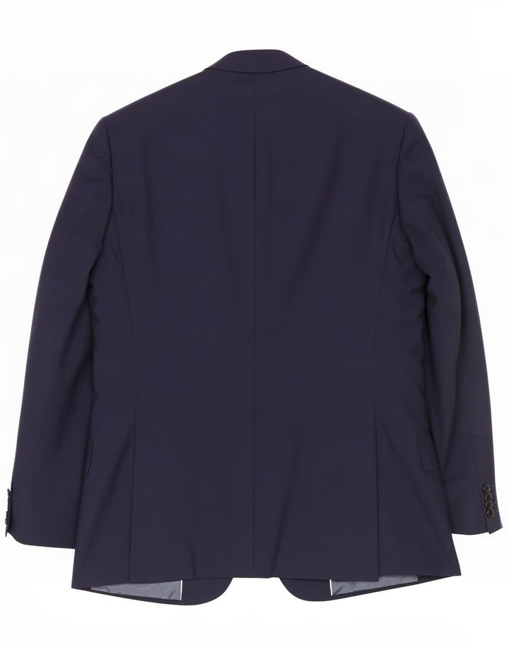Reiss Herren-Blazer mit 1 Knopf, UK 38, mittelmarineblaue Wolle