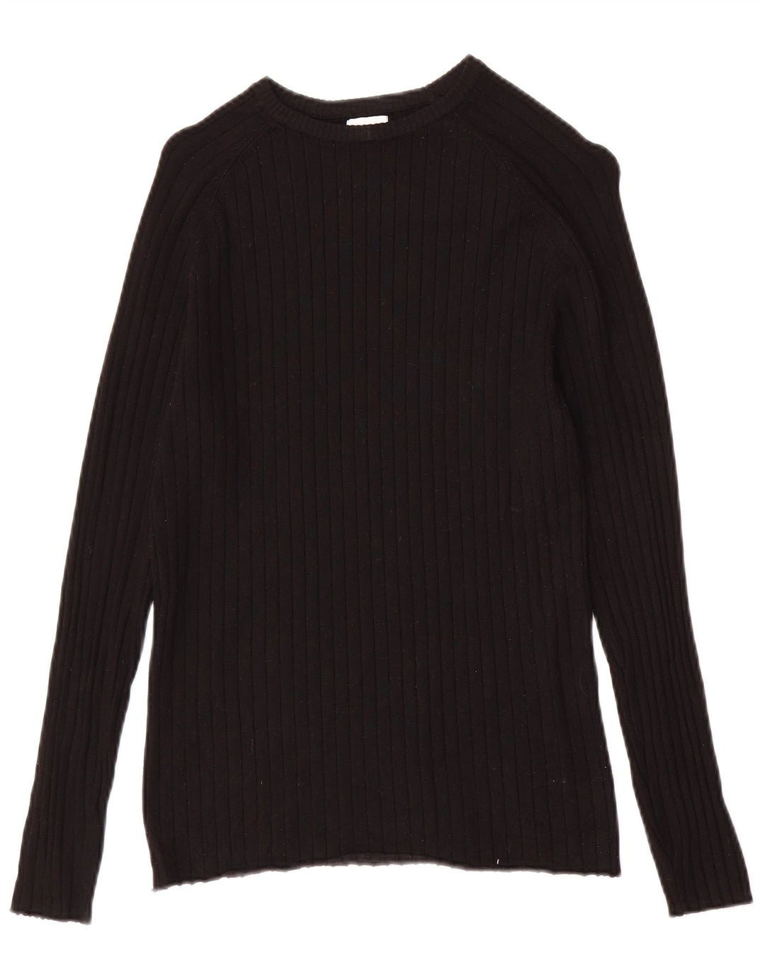 Zara Herren-Pullover mit U-Boot-Ausschnitt, kleine schwarze Viskose