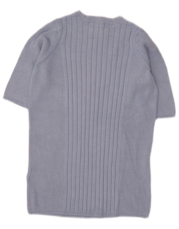 Marks & Spencer Damen Pullover mit Rundhalsausschnitt, Gr. 8, Blau