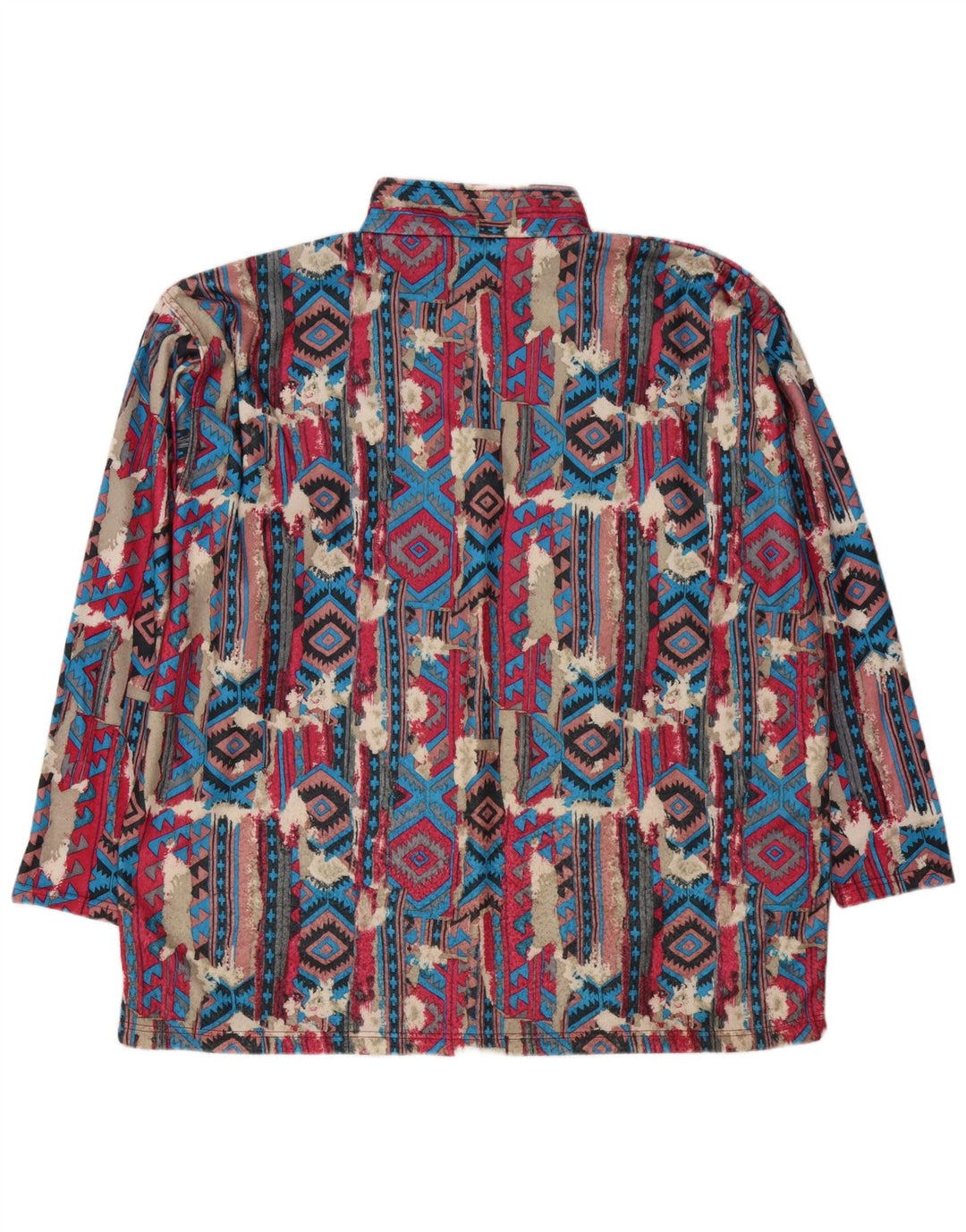 Enrico Leoni Herren-Sweatshirt mit Reißverschluss, 2XL, mehrfarbig, geometrisch