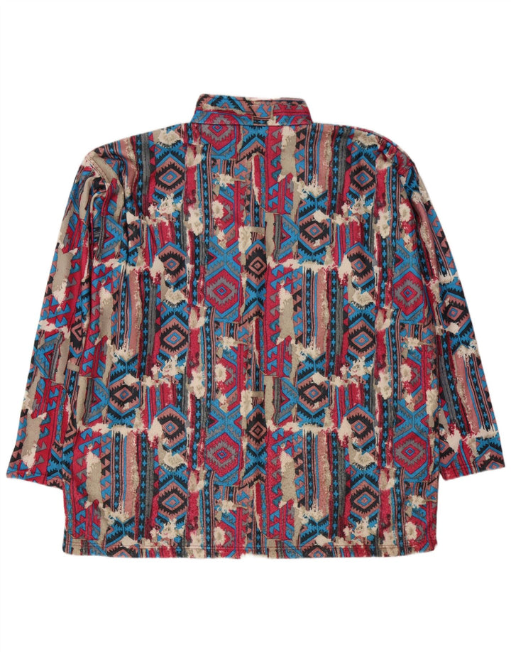 Enrico Leoni Herren-Sweatshirt mit Reißverschluss, 2XL, mehrfarbig, geometrisch