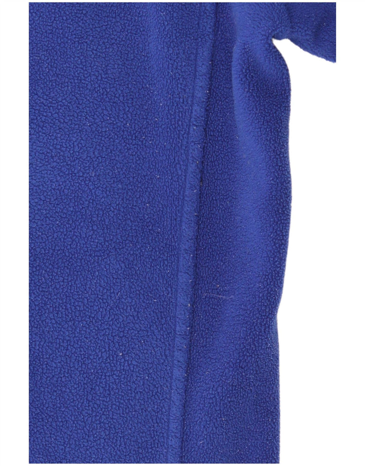 Calvin Klein Damen Graphic Fleece Jacke UK 10 Small Blue Colourblock