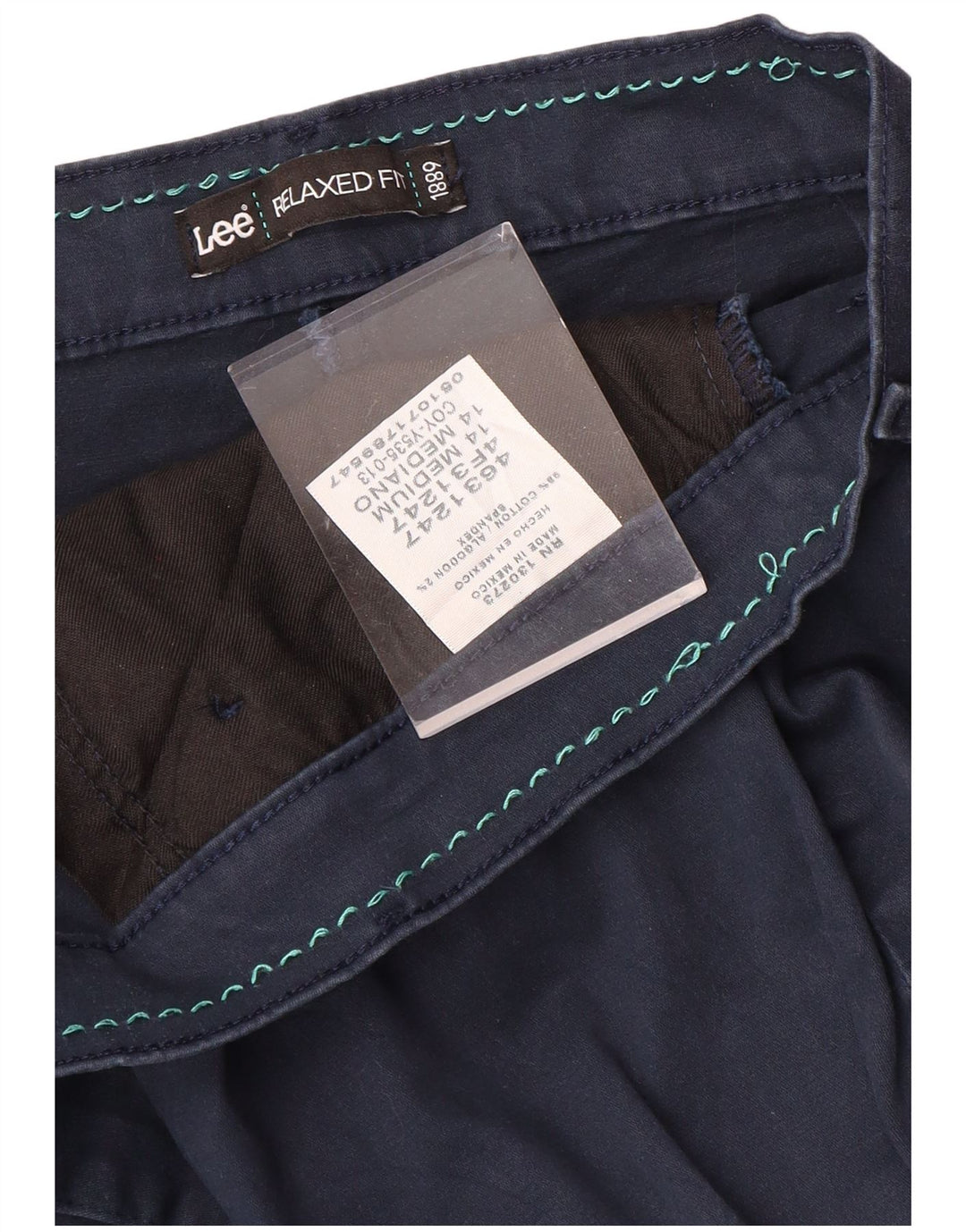 Lee Damen-Hose mit gerader, entspannter Passform, US 14, XL, W34, L31, Marineblau, Baumwolle