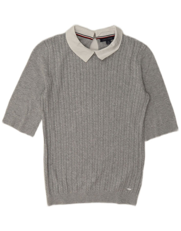 Tommy Hilfiger Damen-Pullover mit Rollkragen, Gr. 10, Größe S, Grau