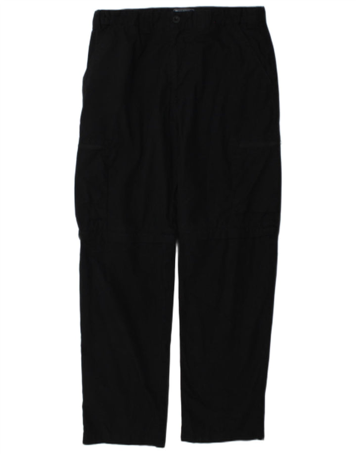 Mountain Warehouse Gerade Herren-Cargohose, W32, L31, Schwarz, Polyester