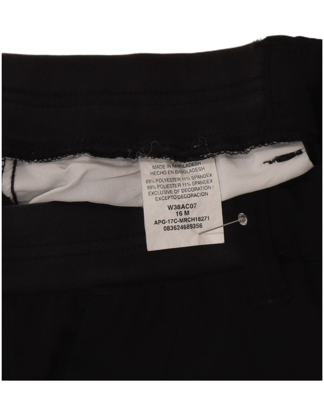 Lee Damen Raiders Cargo Capri Hose US 16 2XL W34 L20 Schwarz Polyester