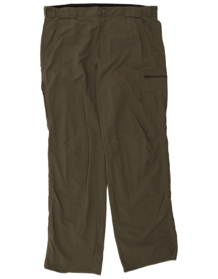 Eddie Bauer Herren gerade Cargohose W36 L34 Khaki Polyester