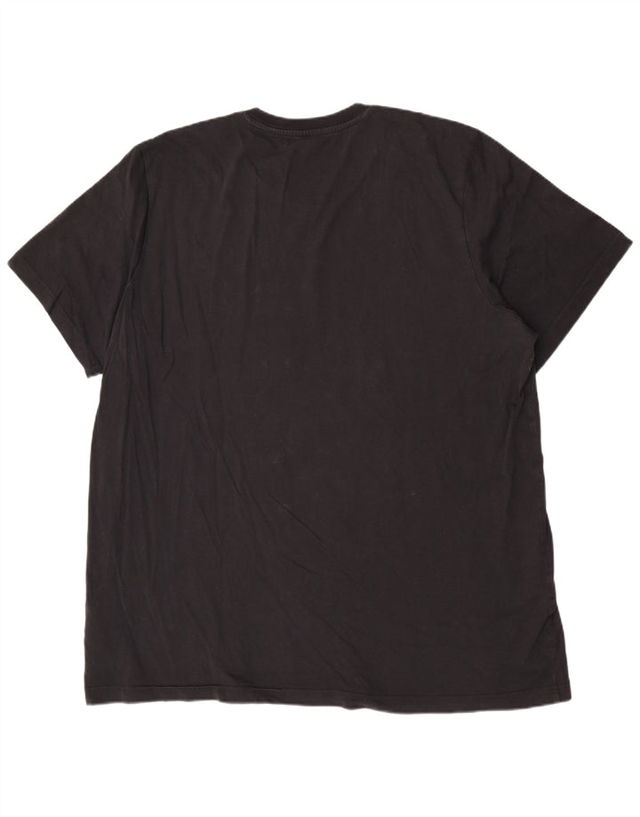 Adidas Herren Regular Graphic T-Shirt Top 2XL Schwarz Baumwolle