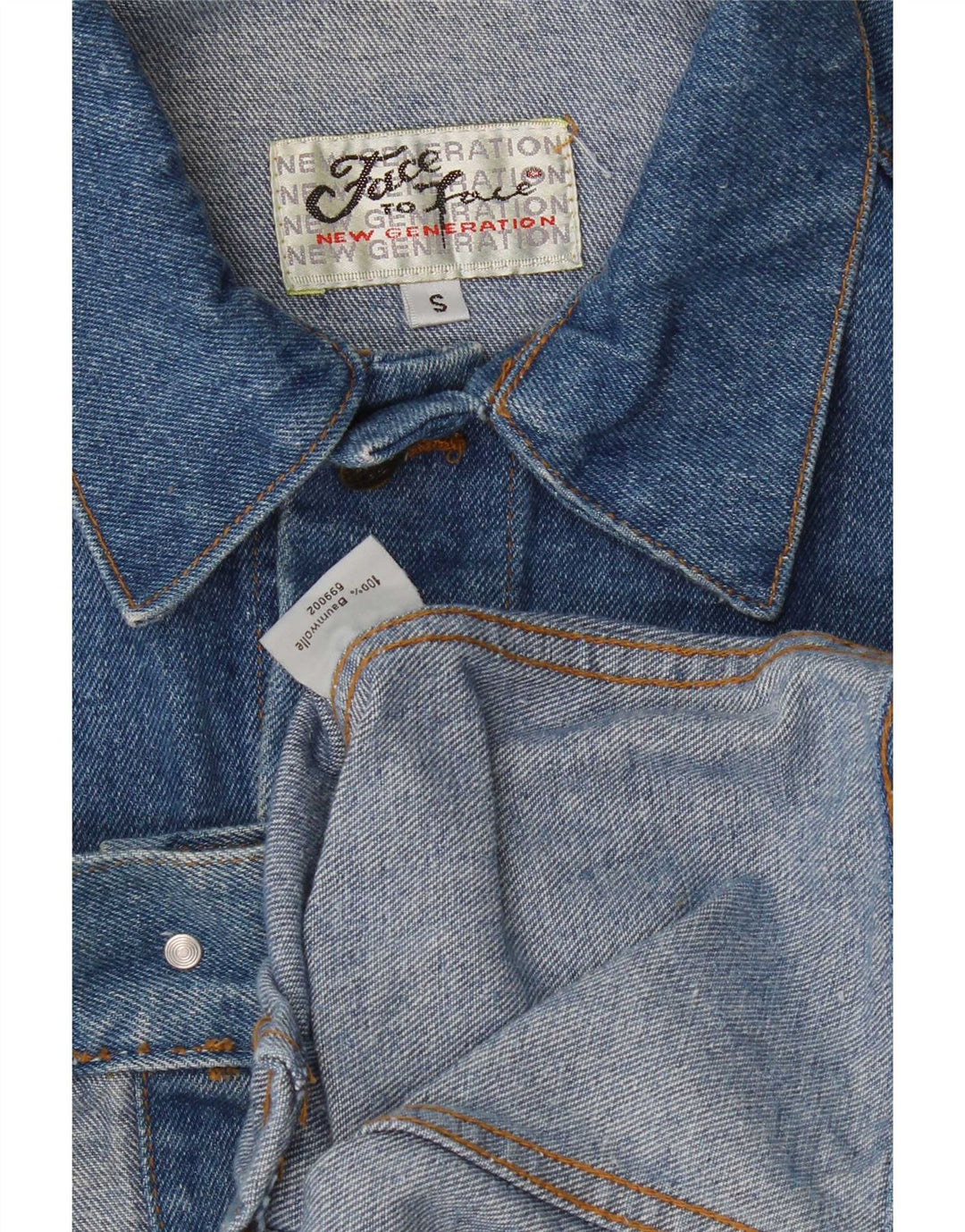 Vintage Herren Jeansjacke UK 36 Small Blue