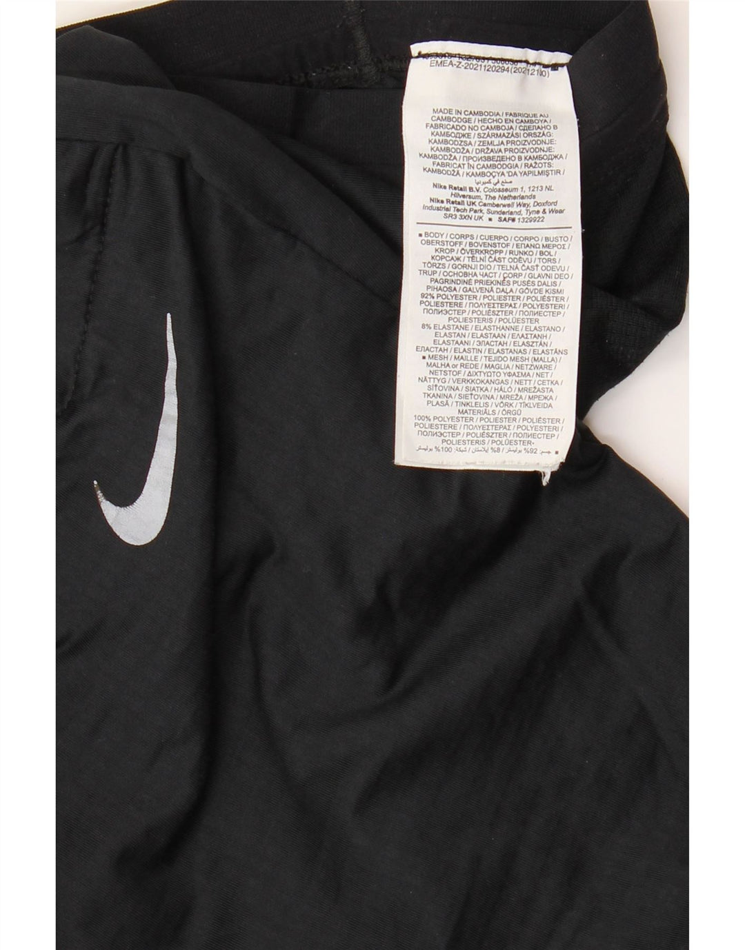 Nike Damen-Trainingshose, Gr. 10, Größe S, Schwarz, Polyester