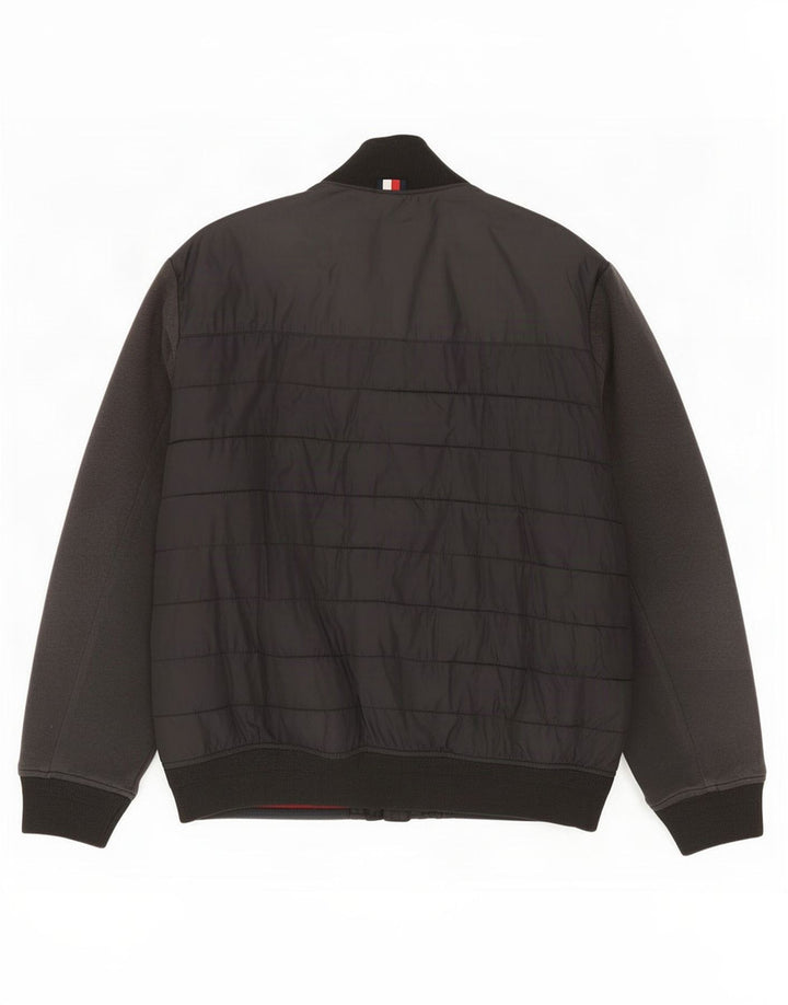 Tommy Hilfiger Herren Wattierte Jacke UK 44 2XL Schwarz Polyamid