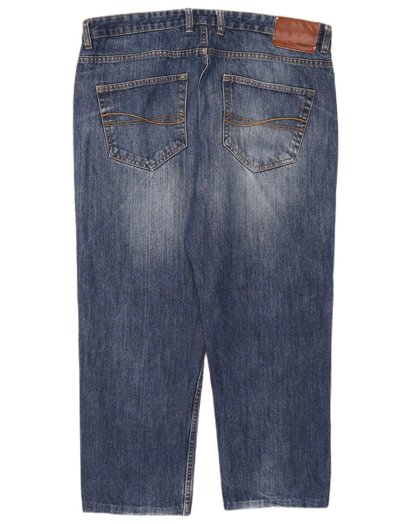 James Pringle Herren-Cropped-Jeans W36 L25 Blaue Baumwolle