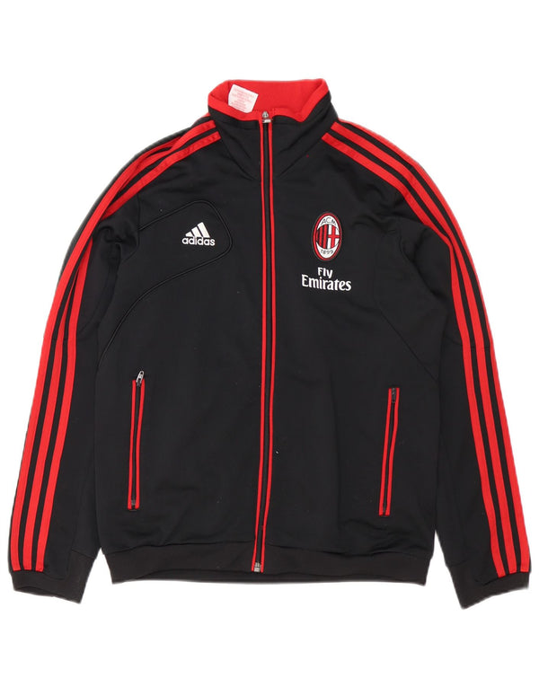 Adidas Jungen AC Milan Graphic Trainingsanzug Top Jacke 11-12 Jahre Schwarz