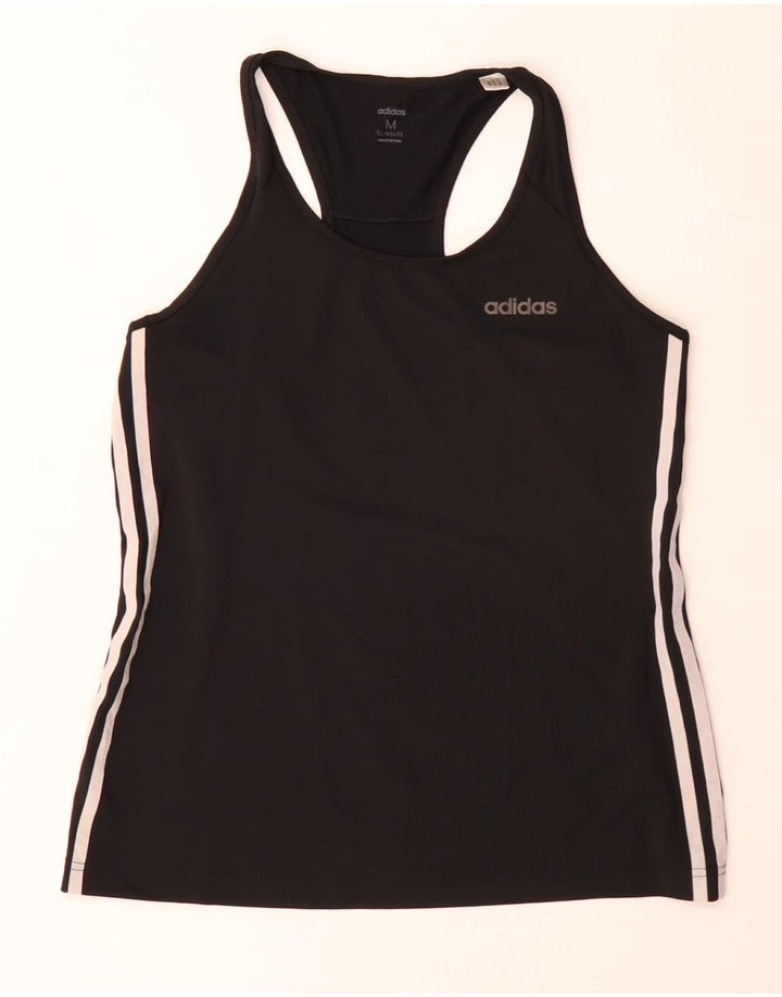 Adidas Damen Climalite Weste Top UK 14 Medium Schwarz Polyester