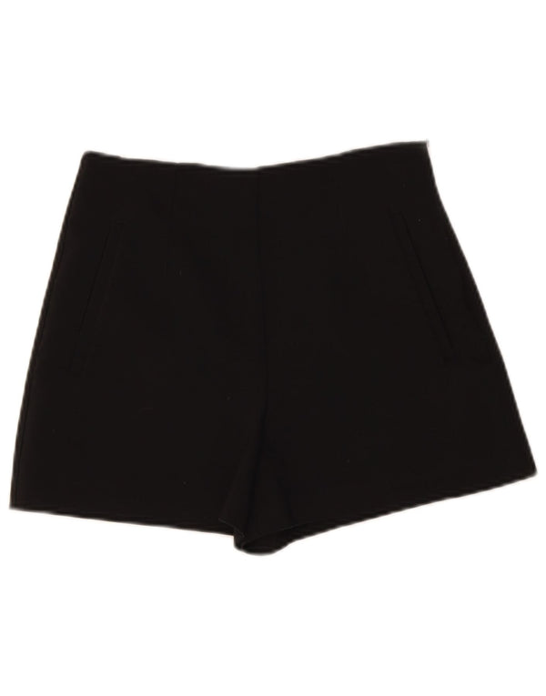 Zara Damen-Shorts mit hoher Taille, lässig, Größe S, W26, Schwarz