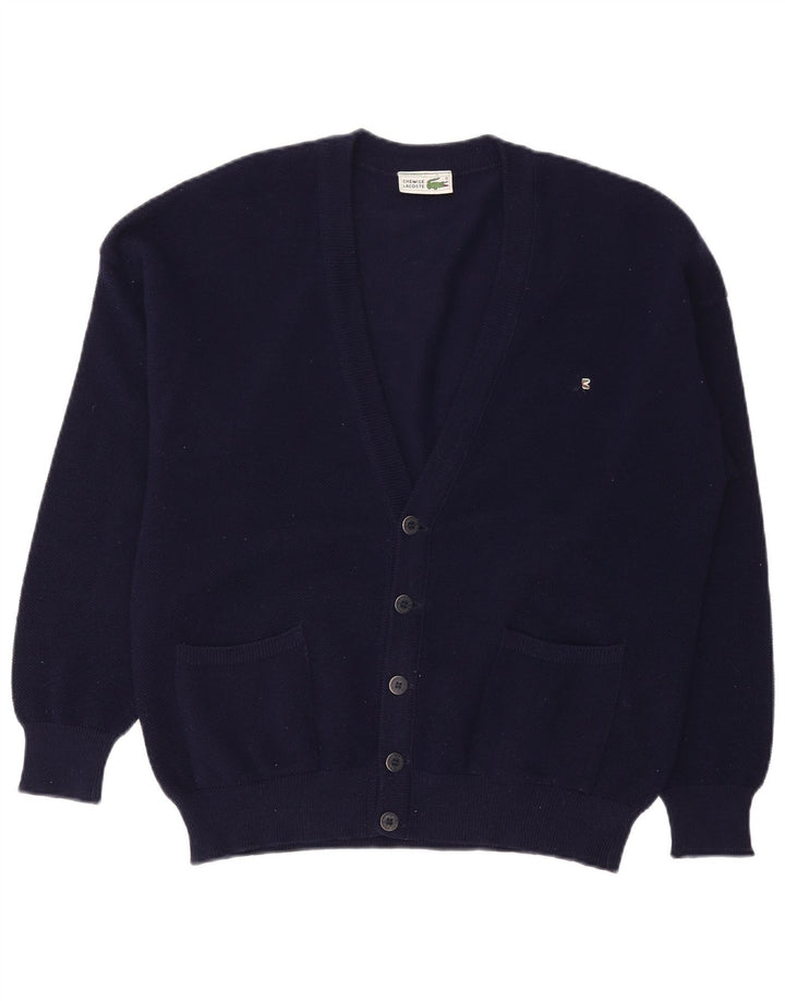 Lacoste Herren Strickjacke Größe 6 XL Marineblaue Wolle
