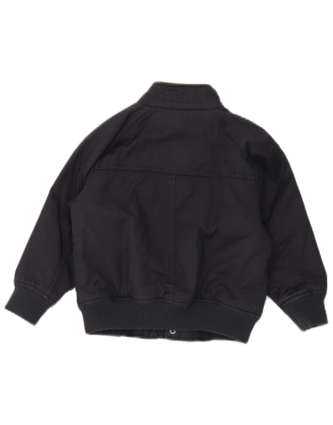Ben Sherman Jungen-Bomberjacke mit Grafik, 3–4 Jahre, marineblaue Baumwolle