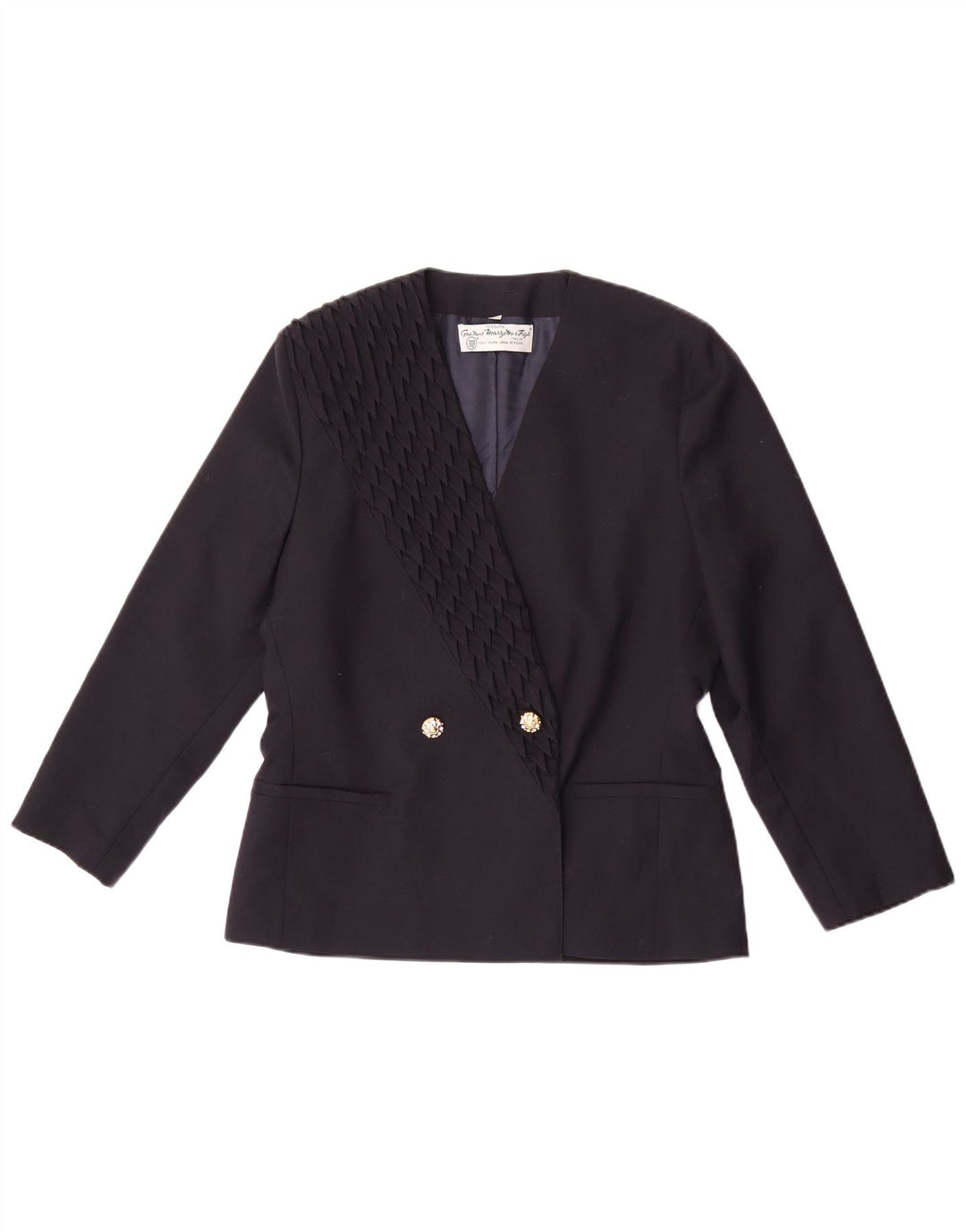 Marzotto Damen Zweireiher-Blazerjacke IT 44 Mittelmarineblau