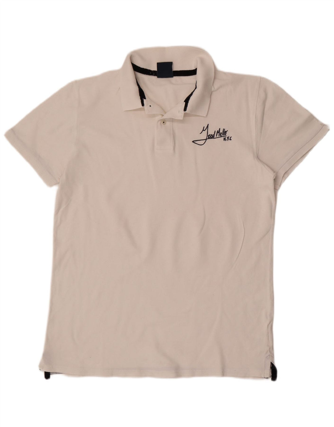 Fred Mello Herren Poloshirt 2XL Weiße Baumwolle