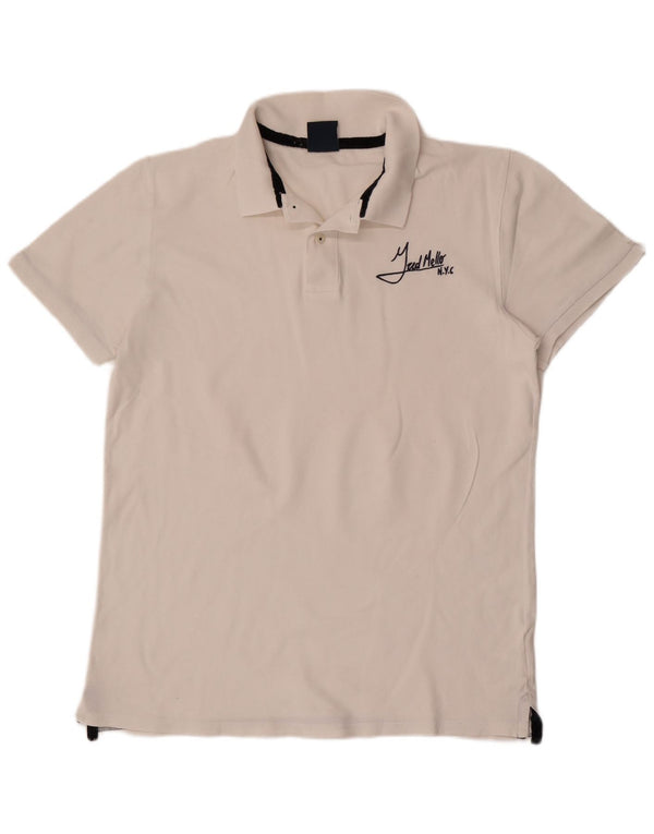 Fred Mello Herren Poloshirt 2XL Weiße Baumwolle