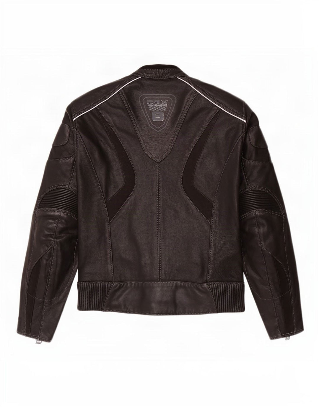 Probiker Womens Graphic Leder Racer Jacke UK 14 Large Schwarz