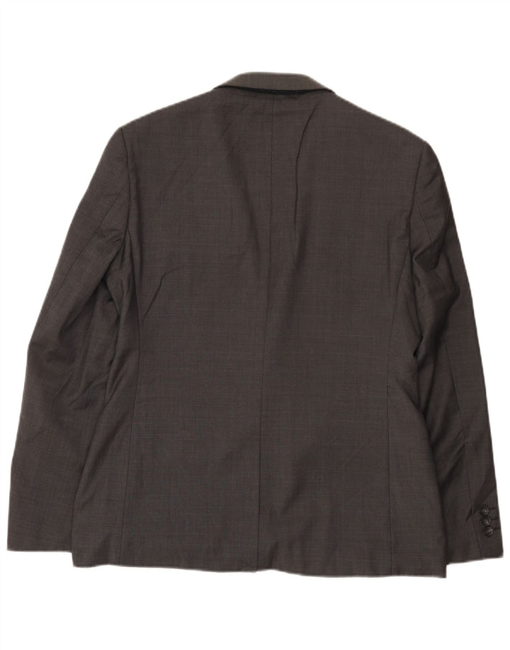 Ted Baker Slim Fit 2-Knopf-Blazer für Herren, UK 38, mittelgraue Wolle