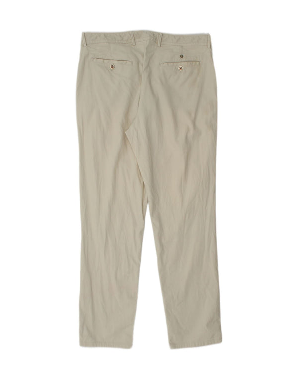 Massimo Dutti Herren gerade Chinohose EU 44 Large W34 L29 Beige Baumwolle