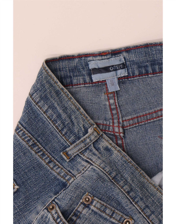 Oasis Damen Jeansrock UK 12 Medium W30 Blau