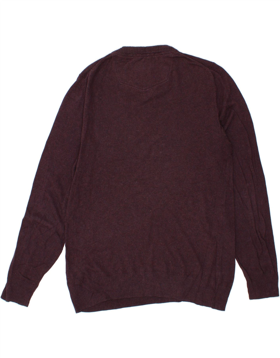 FAT FACE Mens V-Neck Jumper Sweater Medium Burgundy Cotton Vintage Fat Face and Second-Hand Fat Face from Messina Hembry 