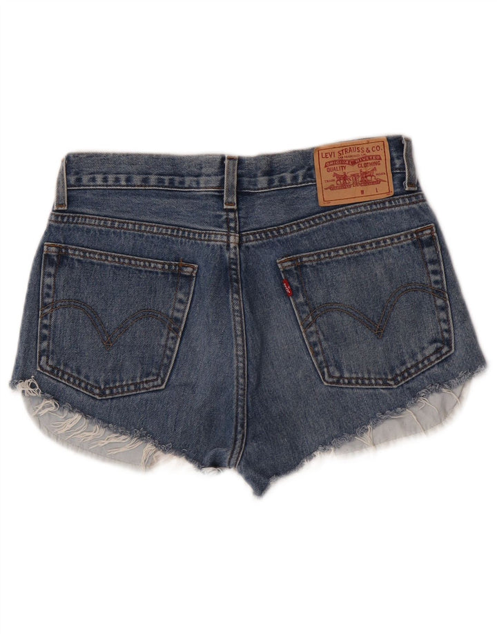 Levi's Damen Denim Slim Fit Hot Pants W32 Große blaue Baumwolle
