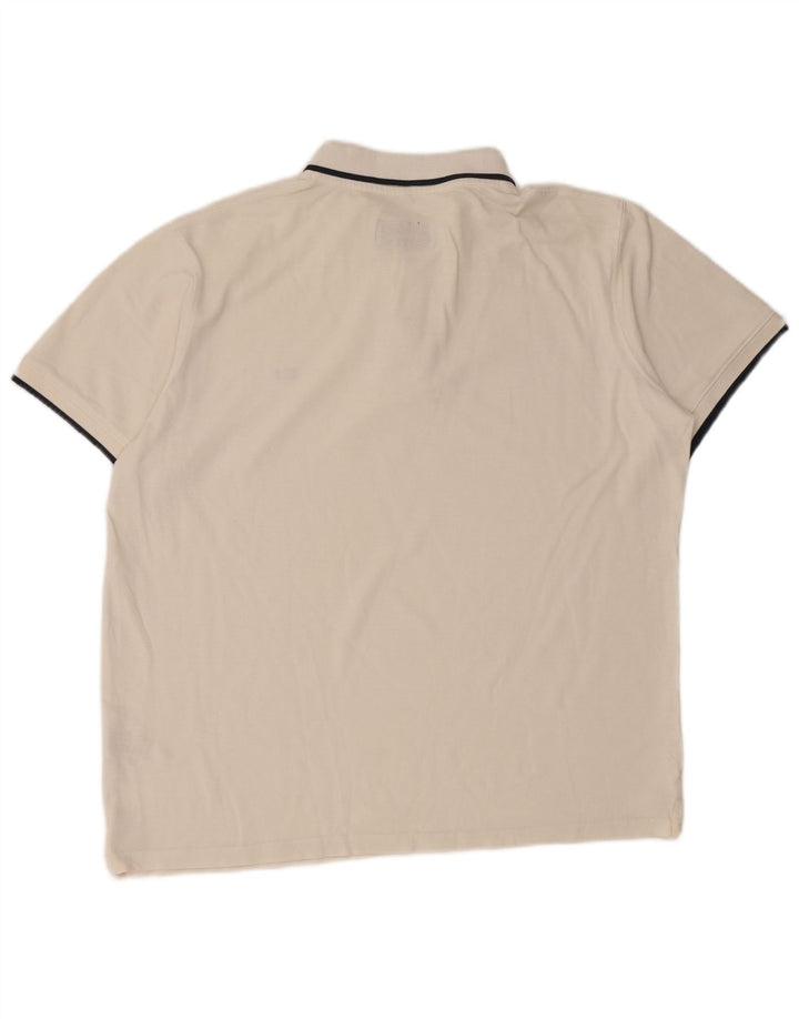 CARRERA Mens Regular Polo Shirt XL White Cotton