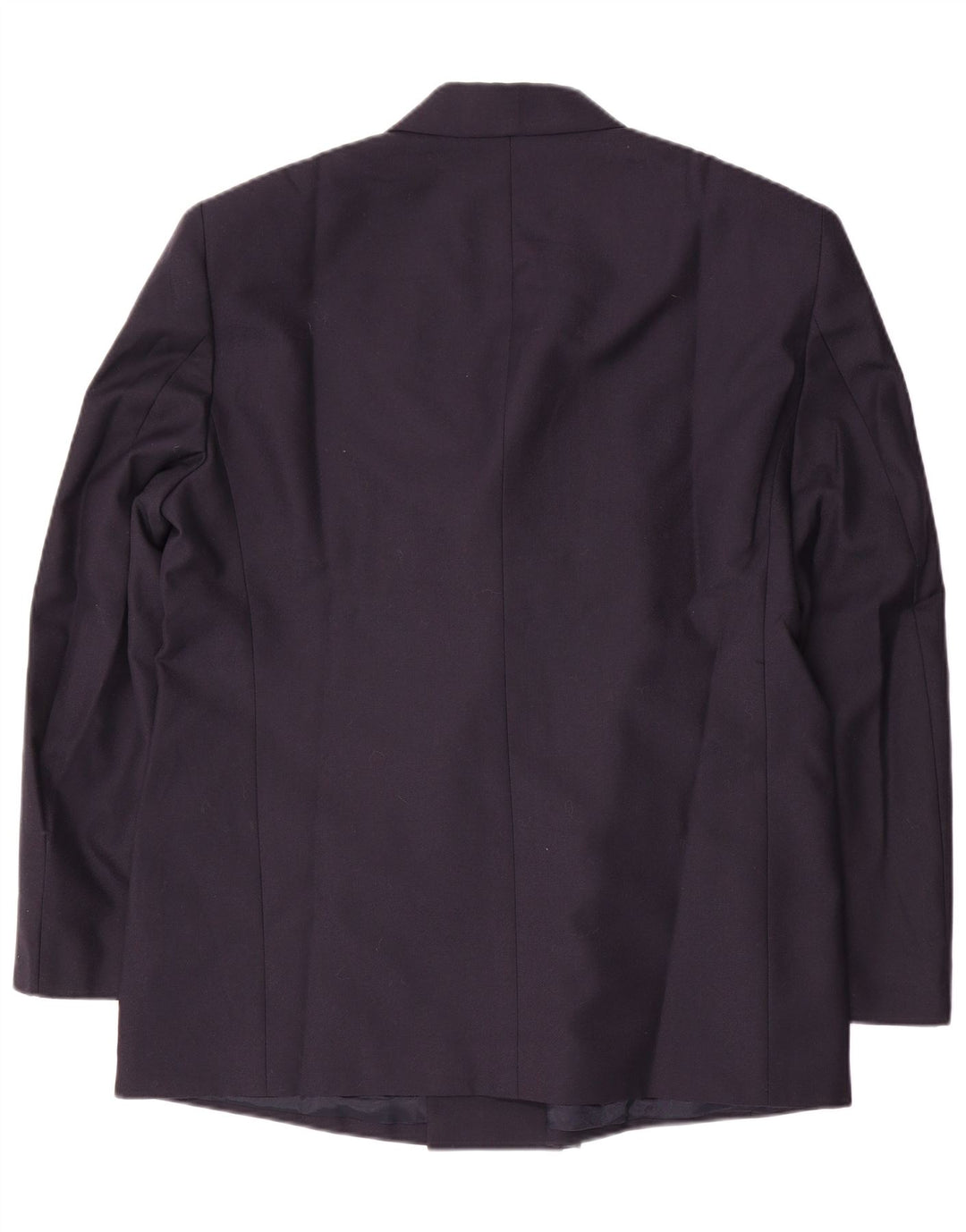 Vintage Herren Zweireiher Blazer Jacke IT 58 4XL Marineblaue Schurwolle