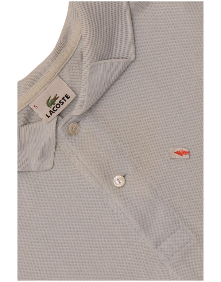 Lacoste Herren-Poloshirt, Größe 5, groß, blaue Baumwolle