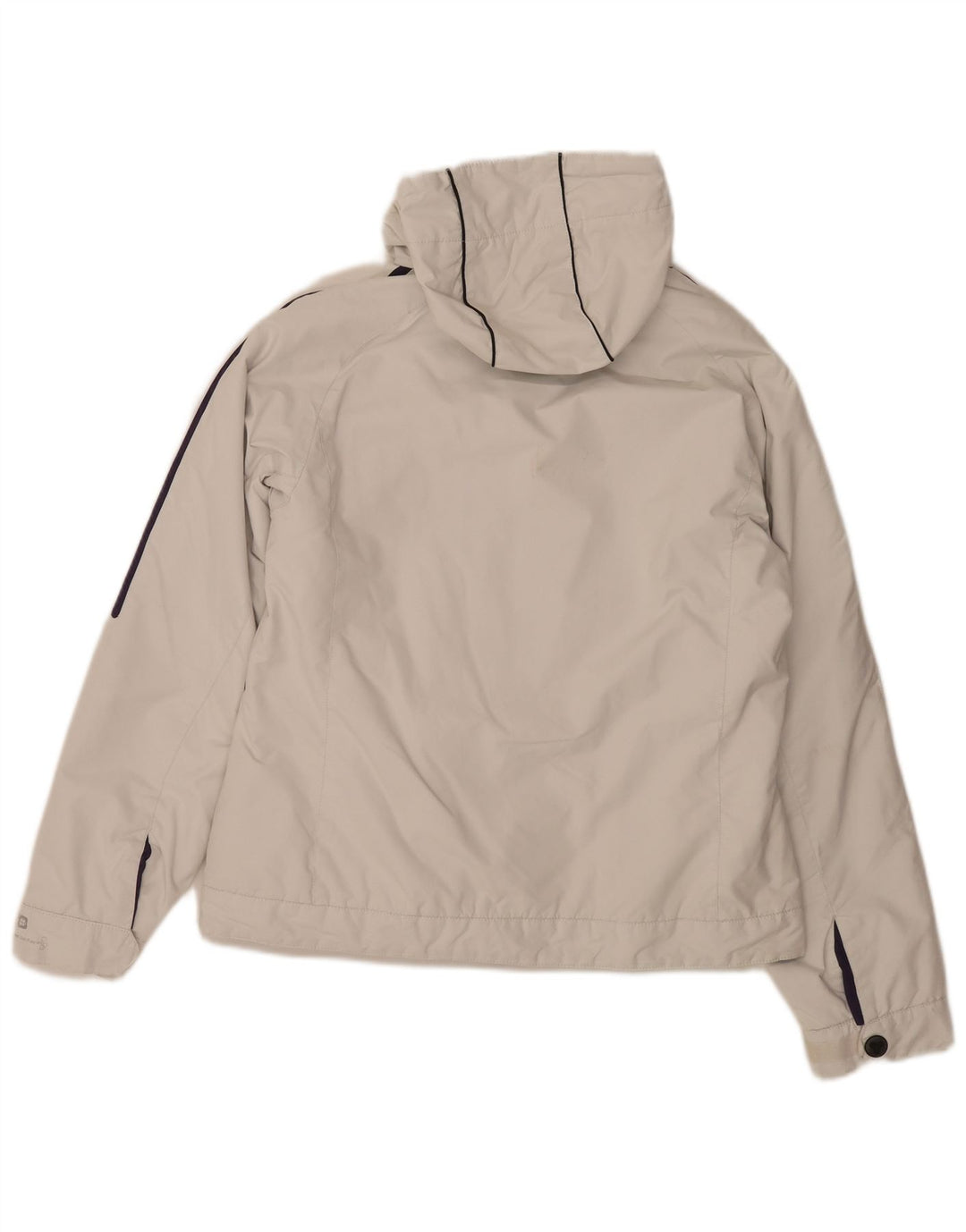 Brugi Wattierte Damenjacke mit Kapuze, UK 14, Mittelweiß, Polyamid