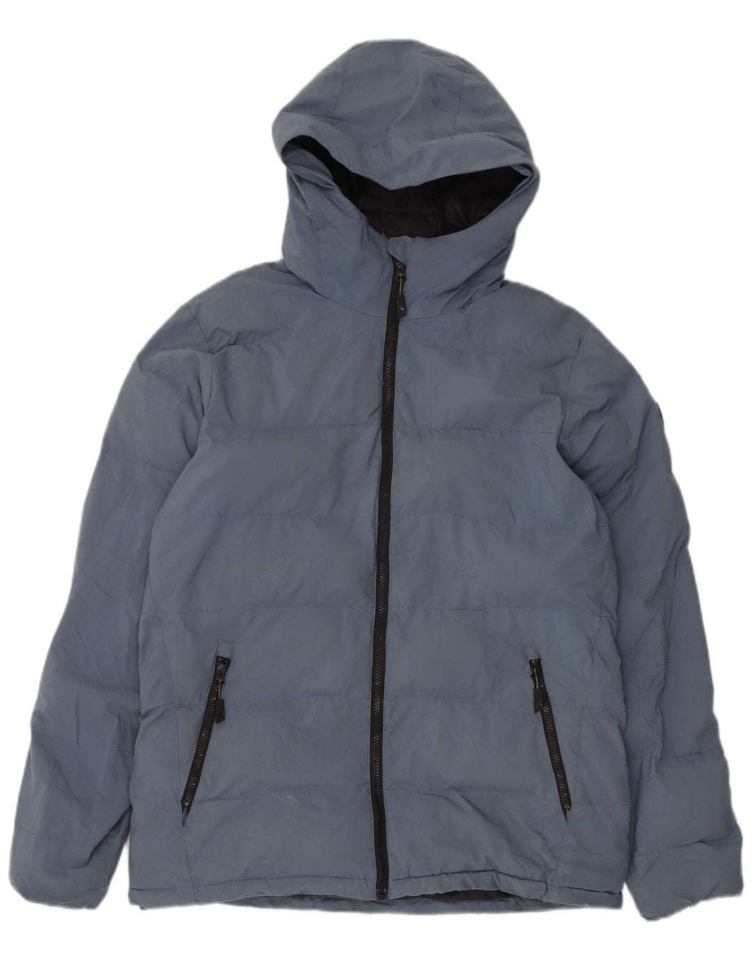 Musto gepolsterte Herrenjacke mit Kapuze, UK 38, Mittelblau, Polyester